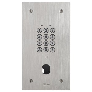 Clavier encastré inox résistant au vandalisme 100 codes - Aiphone 120191 CIE3A