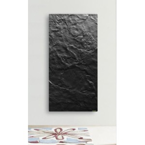 Radiateur à inertie Touch Silicium Ardoise Noire 800W Vertical - Valderoma AN08VET