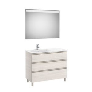 The Gap Pack 3T Lav Gche 1000Mm (Unik+Miroir) Frêne Nordic - ROCA A851522434 