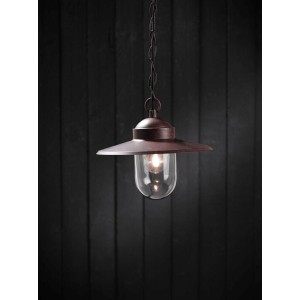 Suspension extérieure LUXEMBOURG Acier Galvanisé et Verre Rouille E27 - Nordlux 72805009