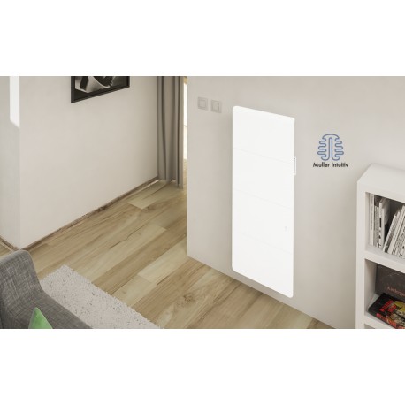 Radiateur Fonte INTUIS AXOO 1500W Vertical blanc connecté NEN3085SEEC