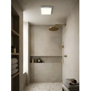 OJA 29 SDB plafonnier carré Plastique Blanc-chrome LED integrée 3000/4000K - Nordlux 2015066133 