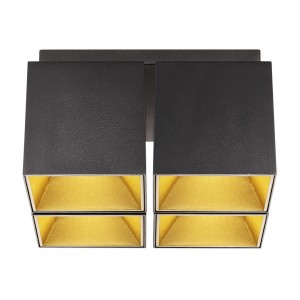 ETHAN, 4-Spot, Noir, IP20, GU10  - NORDLUX 2110430103 