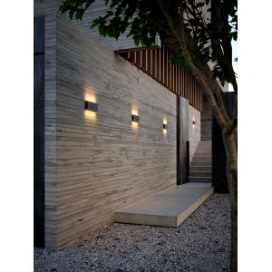 KINVER 26, Applique murale, Noir, IP54, LED module  - NORDLUX 2118181003 
