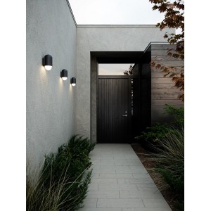 HEKA, Applique murale, Noir, IP44, E27  - NORDLUX 2118211003 