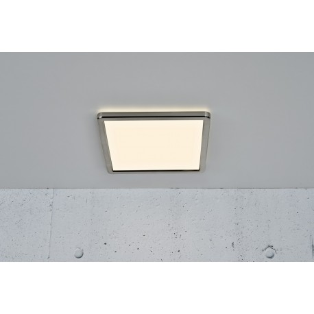OJA CARRE 29 plafonnier Plastique Blanc-nickel satiné LED integrée 3000/4000K - Nordlux 2015056155 