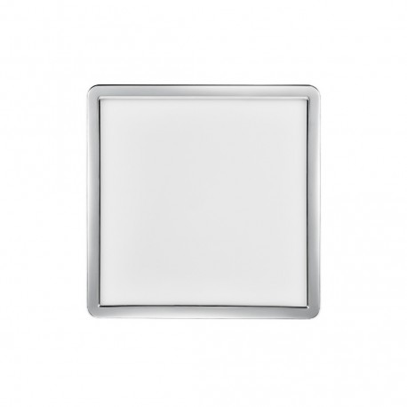 OJA 29 SDB plafonnier carré Plastique Blanc-chrome LED integrée 3000/4000K - Nordlux 2015066133 