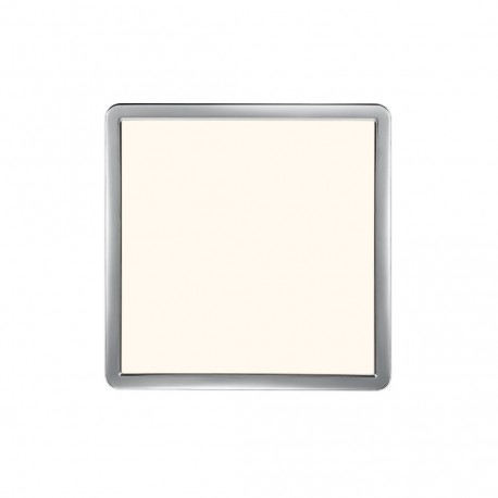 OJA 29 SDB plafonnier carré Plastique Blanc-chrome LED integrée 3000/4000K - Nordlux 2015066133 