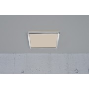 OJA 29 SDB plafonnier carré Plastique Blanc-chrome LED integrée 3000/4000K - Nordlux 2015066133 