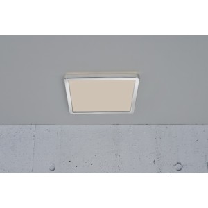 OJA 29 SDB plafonnier carré Plastique Blanc-chrome LED integrée 3000/4000K - Nordlux 2015066133 