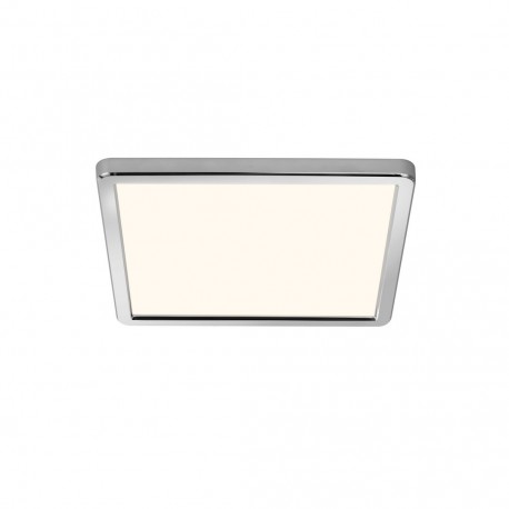 OJA 29 SDB plafonnier carré Plastique Blanc-chrome LED integrée 3000/4000K - Nordlux 2015066133 