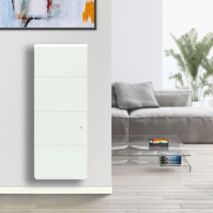Radiateur Fonte INTUIS AXOO 1000W Vertical blanc connecté NEN3083SEEC