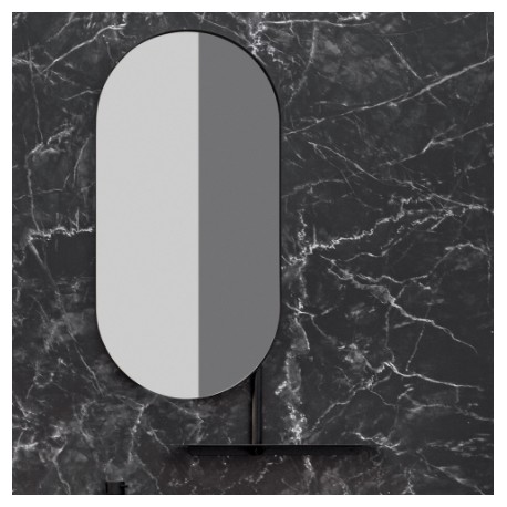 Miroir Ovale Avec Tablette - MB15515 CRISTINA ONDYNA