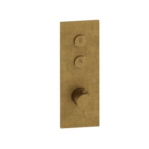 Façade Thermo Twist thermostatique 2 sorties Vieux Bronze - CRISTINA ONDYNA XT61292