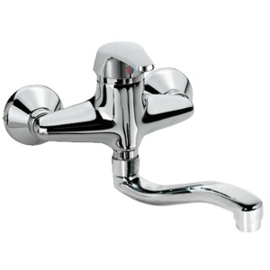 Mitigeur évier mural chrome - TRES 17041802