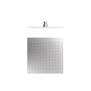 Douche acier inoxydable de tête anticalcaire à rotule. 250x250 mm Chromé - TRES 134315011 