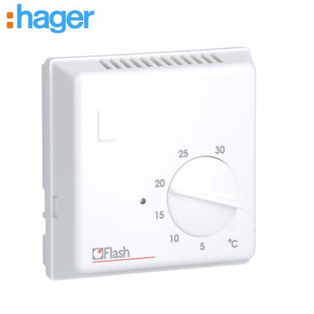 Therm. bi-métal 1RT + voyant - GEST CHAUF EAU CH  HAGER 25620