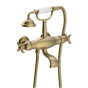 Mélangeur Bain‑douche thermostatique Laiton Vieilli Mat  - TRES 24217609LM