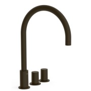 Mélangeur sur gorge Noir Bronze - TRES 06110501KMB