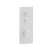 Façade Thermo Twist thermostatique 2 sorties Blanc Mat - CRISTINA ONDYNA XT61224