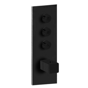 Façade Thermo Twist Thermostatique 3 Sorties Chrome Quadri - CRISTINA ONDYNA XQ61351