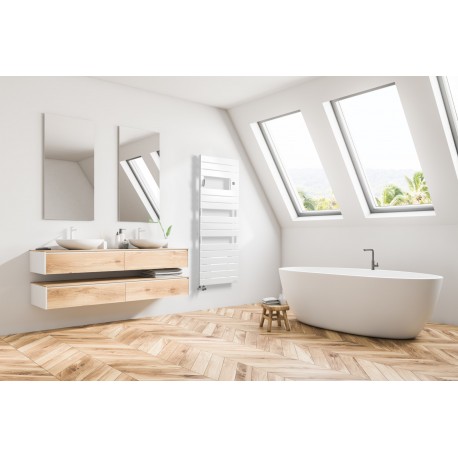 Sèche-serviettes ADELIS Mixte 1750W Blanc Brillant - Atlantic 861959