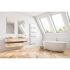 Sèche-serviettes ADELIS Mixte 1750W Blanc Brillant - Atlantic 861959