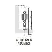 Radiateur chauffage central VUELTA plinthe 951W - ACOVA M6C5-14-040