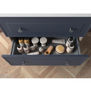 Meuble salle de bain RENOIR 60cm 2 tiroirs NIGHT BLUE - Salgar 91302
