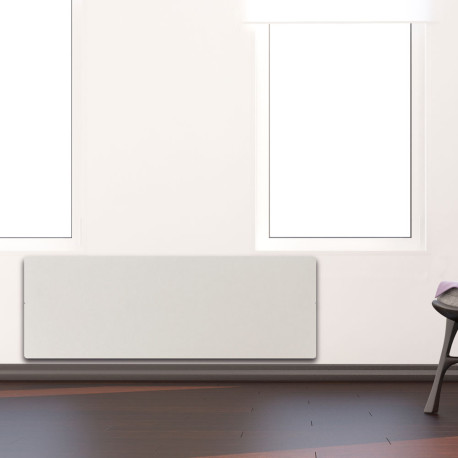 Radiateur à inertie PLINTHO Blanc Quartz Valderoma 1500W Plinthe BZ1500P