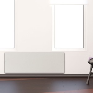 Radiateur à inertie PLINTHO Blanc Quartz Valderoma 1500W Plinthe BZ1500P