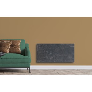 Radiateur à inertie Wifi Natura Noir 1500W Horizontal - Valderoma NN1500W