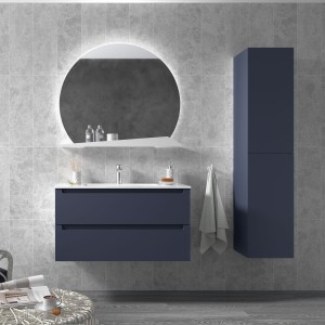 Meuble salle de bain MONTERREY 100cm 2 tiroirs NIGHT BLUE - SALGAR 81728