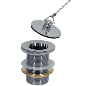 Bonde de lavabo sans trop‑plein Chrome - TRES 13474330