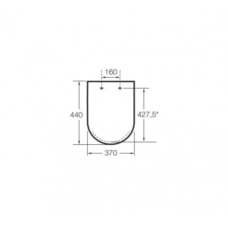 Abattant WC Silencio Noir CARMEN - ROCA A801B5256B