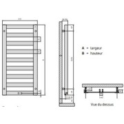 Sèche-serviettes RASP - FINIMETAL eau chaude