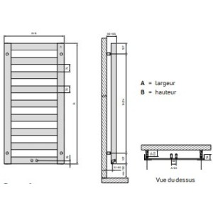 Sèche-serviettes RASP - FINIMETAL eau chaude