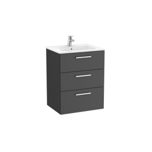 Victoria Unik 3 Tiroirs 600Mm Gris Anthracite - ROCA A851596153 