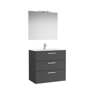 Victoria Pack 3 Tiroirs 800Mm Gris Anthracite - ROCA A851608153 