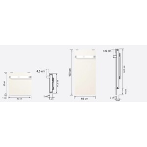 Sèche-serviette H2O DK11 Vertical Natura Noir 850W - VALDEROMA 18085011B
