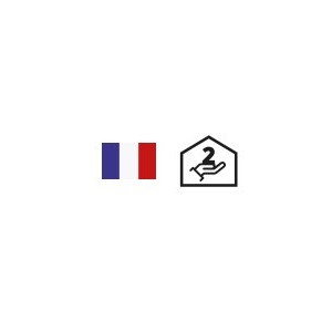 Sèche serviettes cintré électrique BANGA 750W Blanc - FINIMETAL BA2650SEA