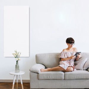 Radiateur à inertie TACTILO Vertical Blanc Quartz 1000W - Valderoma BZ10VEA