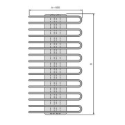 Sèche serviettes eau chaude SANAGA 1167W - FINIMETAL SA51260CWTBT