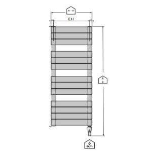 Sèche serviettes électrique - CHORUS BAINS SPEED AIR Soufflant 1700W (750W+950W) - FINIMETAL CHO1352ES