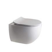 Bloc Wc Mini  Ciotola Suspendu Avec Abattant Sc  No Rim White Mat Robinetterie WC - CRISTINA ONDYNA WCI329124 WCI329124CRISTINA 