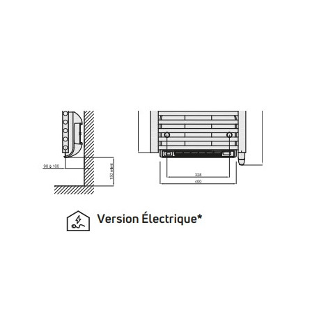 Sèche serviettes électrique TAHITI Speed'Air Blanc - FINIMETAL