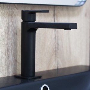 Mitigeur Lavabo Mi-Haut Omega Vidage Blackmat  - CRISTINA ONDYNA OG22313