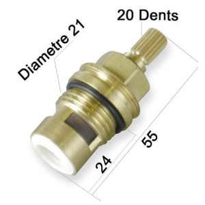 TETE CERAMIQUE 1/2 TOUR 20 DENTS - CRISTINA ONDYNA PD00187