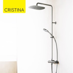 Colonne de douche Thermostatique Chromé FOIL - CRISTINA ONDYNA FL48651