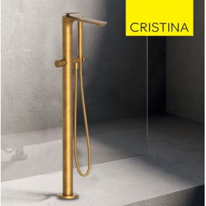 Mitigeur bain douche monocolonne Or Brossé FOIL - CRISTINA ONDYNA FL18996P